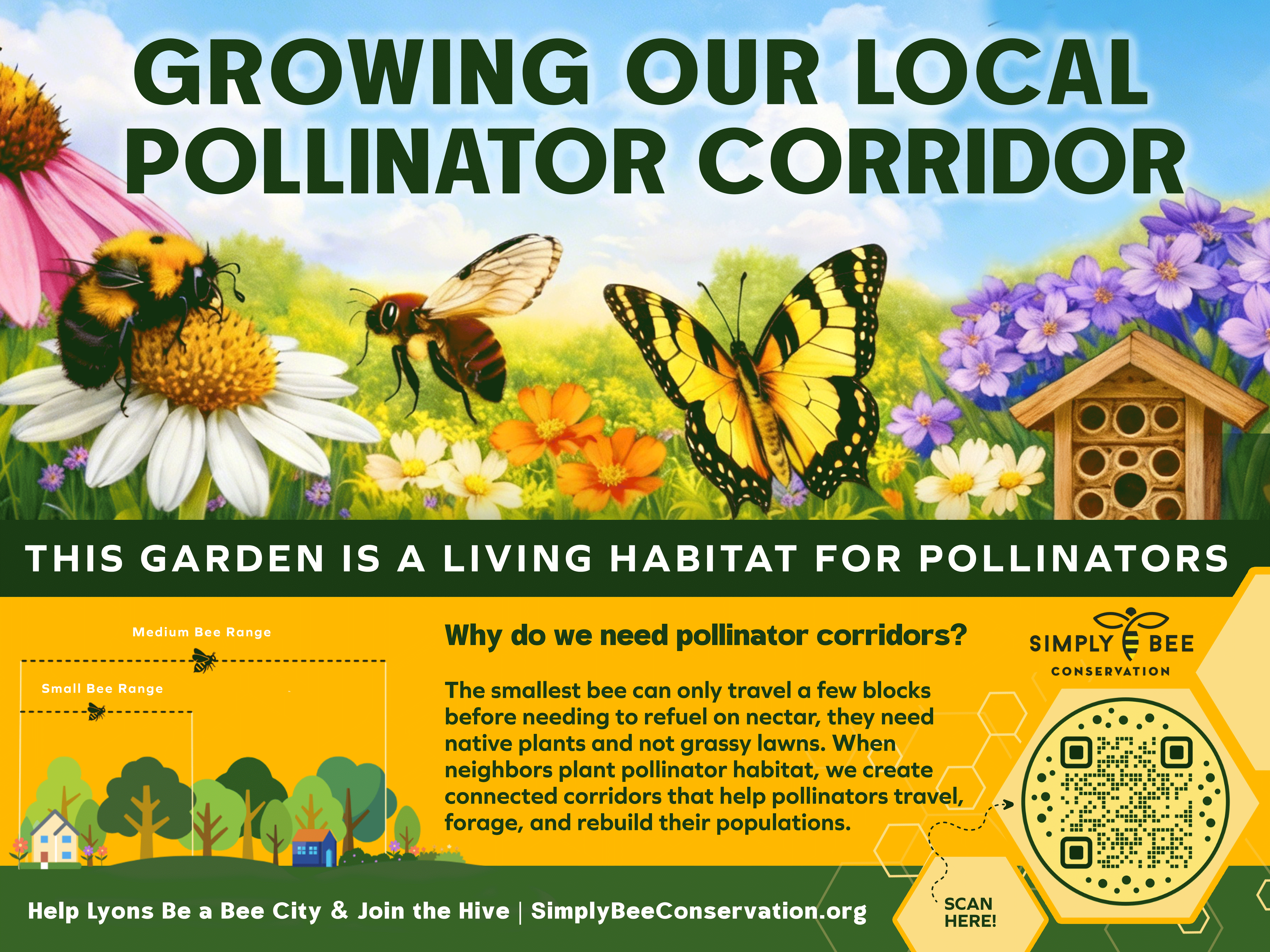 Pollinator Collective Project Yard Sign – Simply Bee Conservation